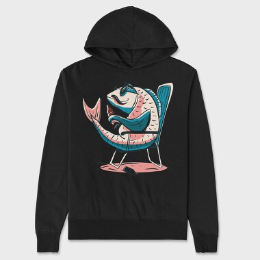 Carp Fish Beer, Hanorac Oversize Barbati (Unisex)