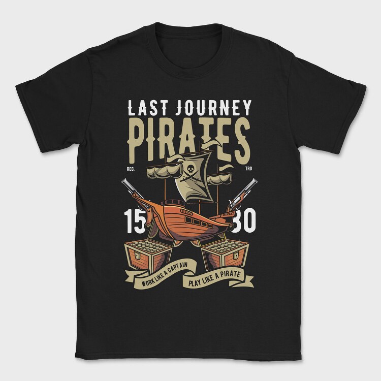 Pirate Captains Treasure, Tricou Barbati (Unisex)