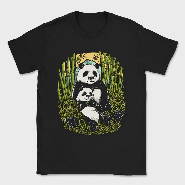 Panda Bamboo Paradise, Tricou Barbati (Unisex)