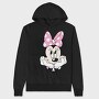 Minnie Mouse Bow Tie, Hanorac Oversize Barbati (Unisex)