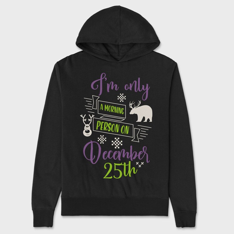 Morning Deer Vibes, Hanorac Oversize Barbati (Unisex)