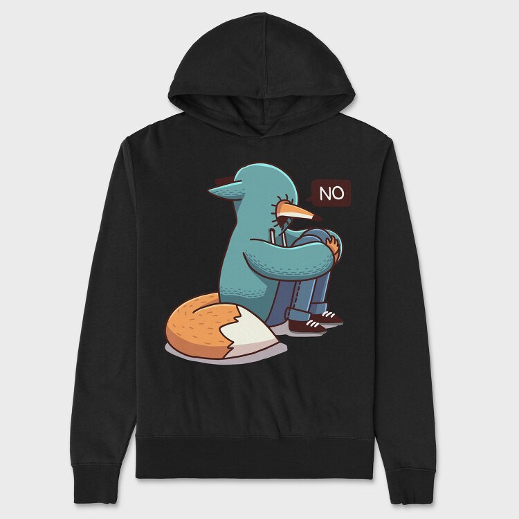 No Duck Fox, Hanorac Oversize Barbati (Unisex)