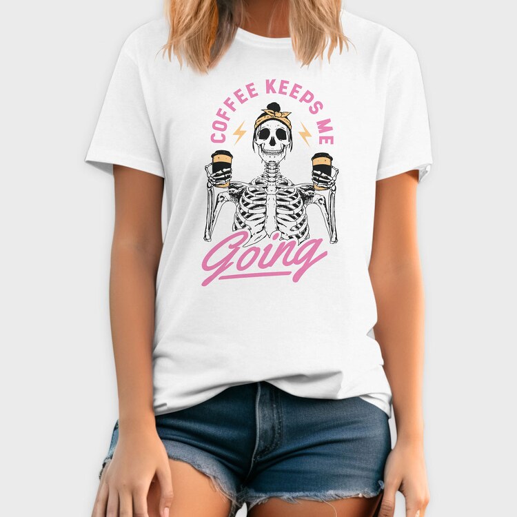 Coffee Keeps Me Going, Tricou Barbati (Unisex)