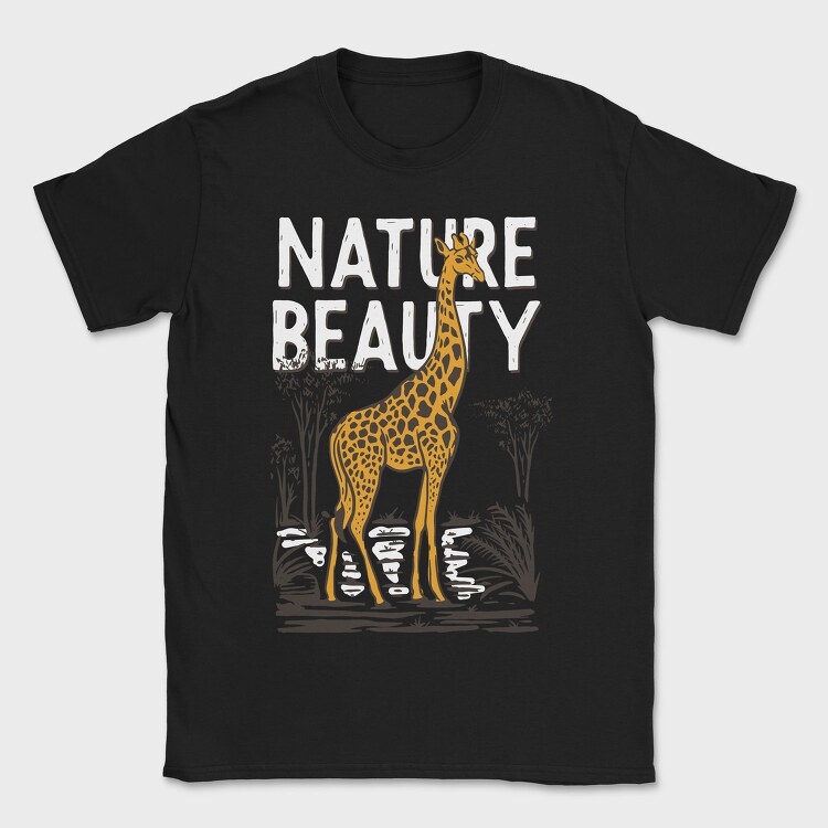 Nature Beauty Giraffe, Tricou Barbati (Unisex)
