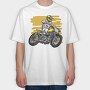 Motorcross Rider, Tricou Oversize Barbati (Unisex)