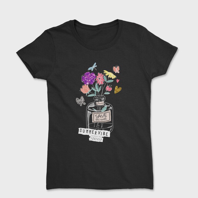 Summer Bouquet Vibes, Tricou Femei
