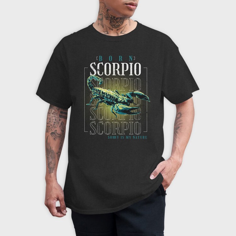 Horoscope Scorpion, Tricou Barbati (Unisex)