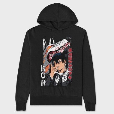 Dark Wolf Smoke, Hanorac Oversize Barbati (Unisex)