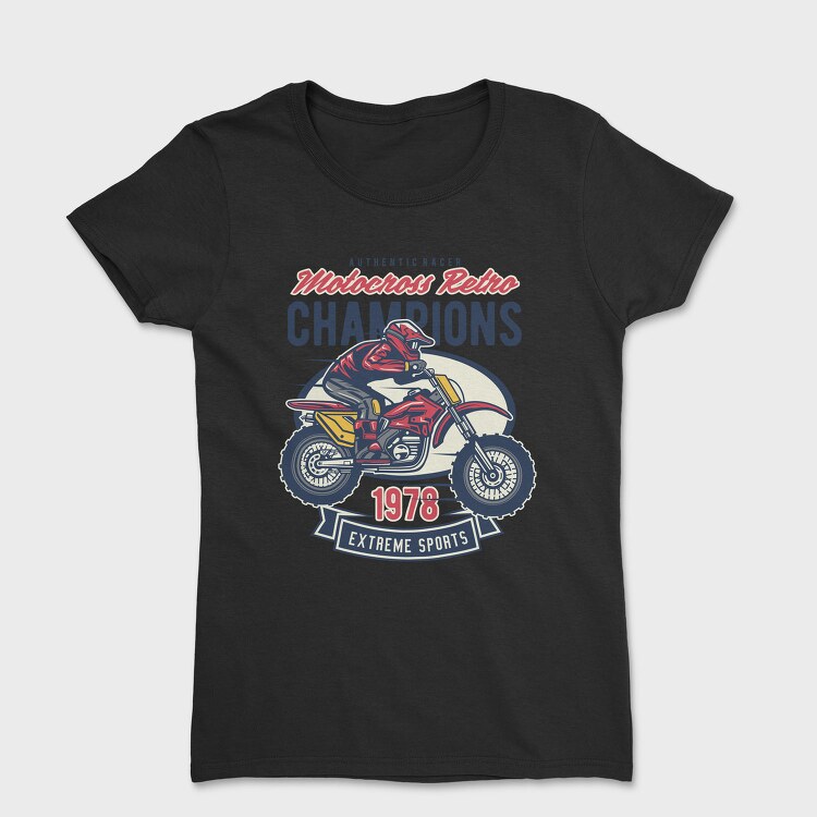 Motocross Retro Champions, Tricou Femei