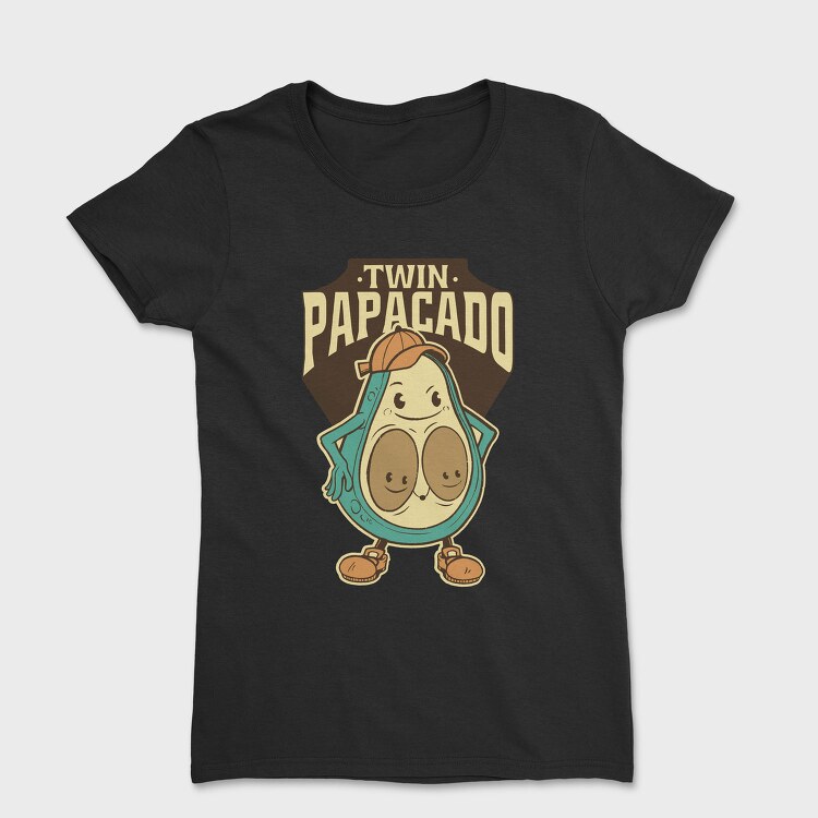 Cartoon Avocado Papacado, Tricou Femei