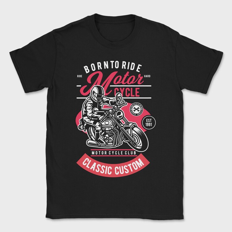 Motorcycle Club Classic, Tricou Barbati (Unisex)