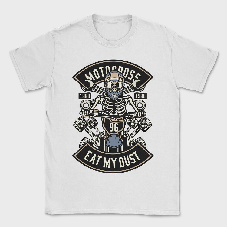 Motocross Skeleton Racer, Tricou Barbati (Unisex)