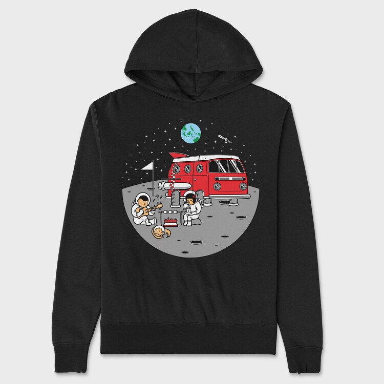 Moonstruck Campfire, Hanorac Oversize Barbati (Unisex)