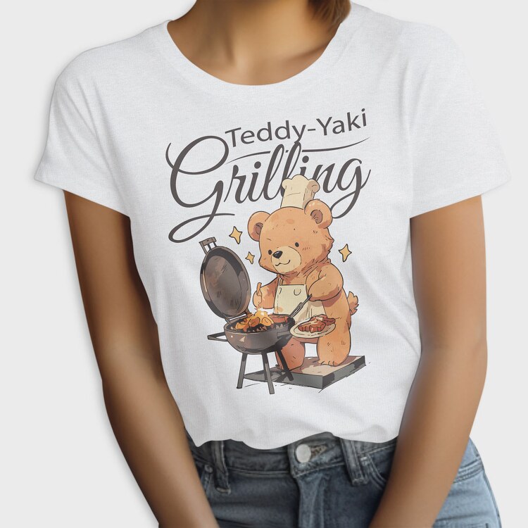 Teddy Bear Grilling, Tricou Femei