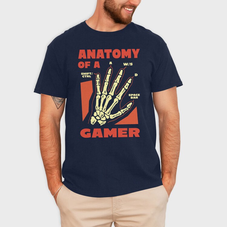 Anatomy of a Gamer, Tricou Barbati (Unisex)