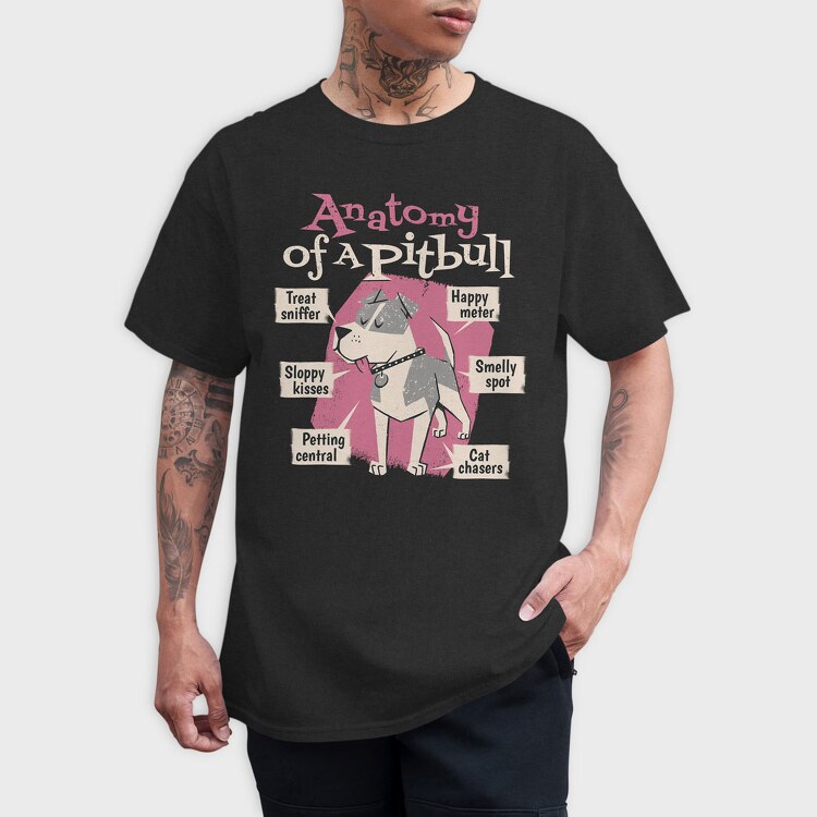 Anatomy of a Pitbull, Tricou Barbati (Unisex)