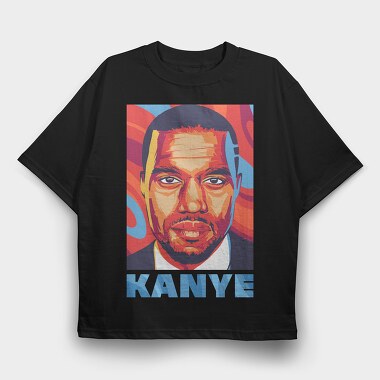 Kanye Wave, Tricou Oversize Barbati (Unisex)