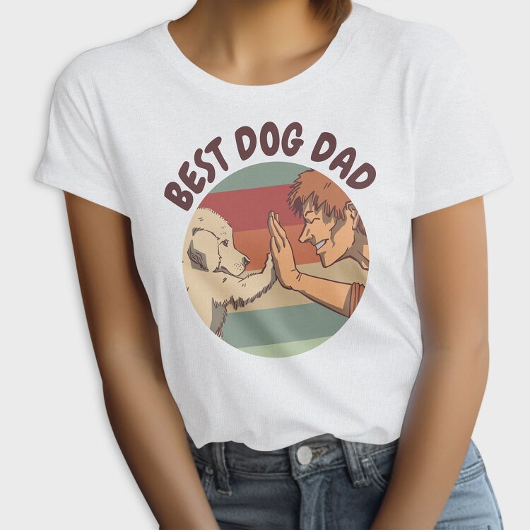 Best Dog Dad, Tricou Femei