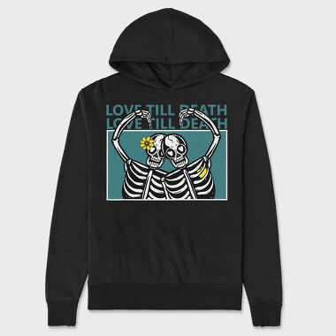 Love Till Death, Hanorac Oversize Barbati (Unisex)