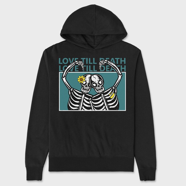 Love Till Death, Hanorac Oversize Barbati (Unisex)