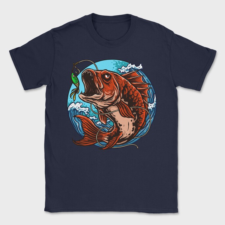 Koi Fish Bite, Tricou Barbati (Unisex)