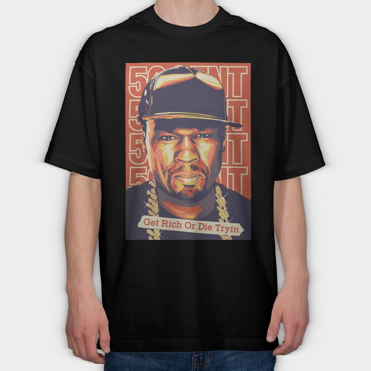 50 Cent Street, Tricou Oversize Barbati (Unisex)