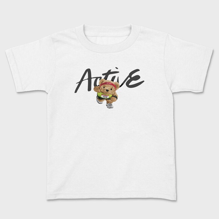Active Runner Bear, Tricou Copii