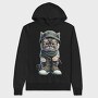 Cat Aviator Chic, Hanorac Oversize Barbati (Unisex)