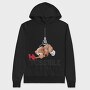 Crushed Teddy Bear, Hanorac Oversize Barbati (Unisex)