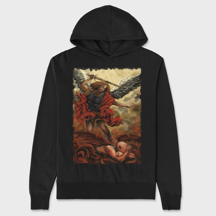 Angel and Devil Painting, Hanorac Oversize Barbati (Unisex)