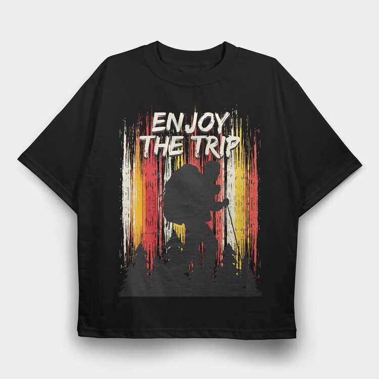 Hiking Adventure Trip, Tricou Oversize Barbati (Unisex)