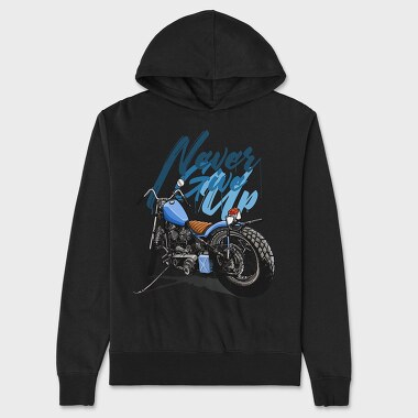 Never Give Up, Hanorac Oversize Barbati (Unisex)