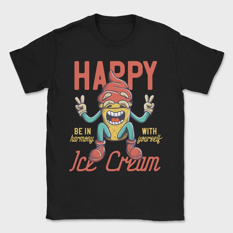 Ice Cream Peace, Tricou Barbati (Unisex)