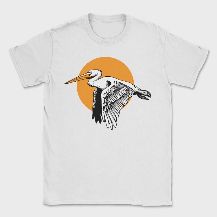 Heron Flight Sunset, Tricou Barbati (Unisex)