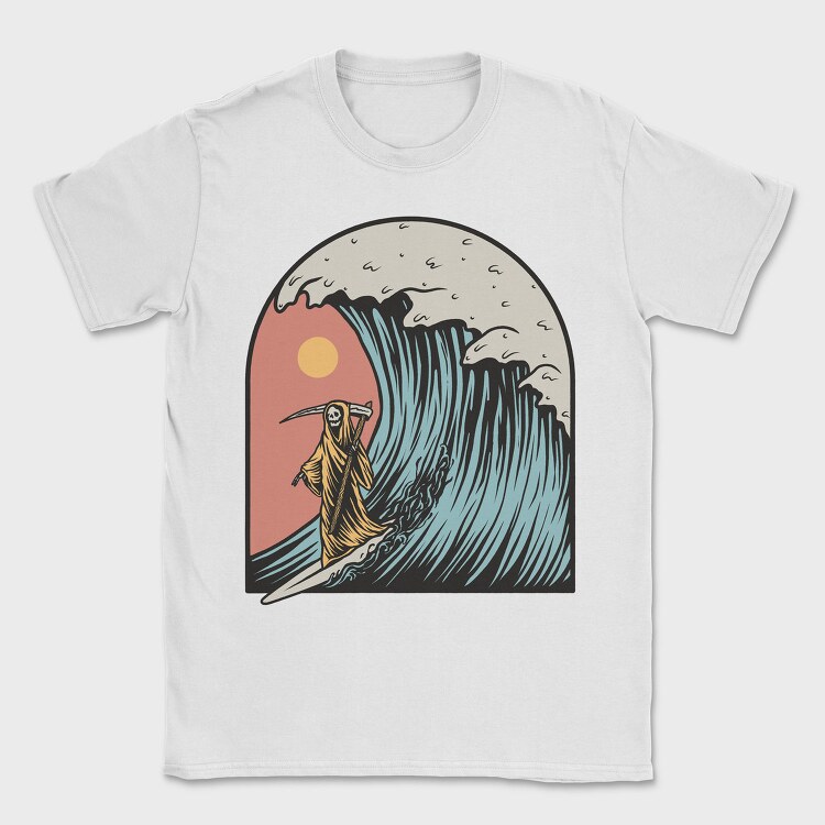 Grim Reaper Surfing, Tricou Barbati (Unisex)