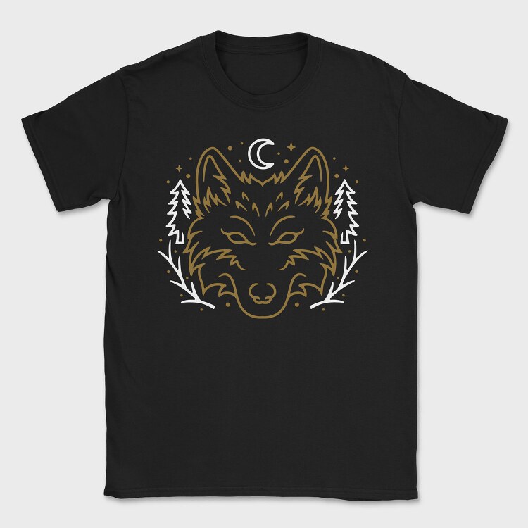 Golden Wolf Dreams, Tricou Barbati (Unisex)