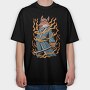 Fox Samurai, Tricou Oversize Barbati (Unisex)