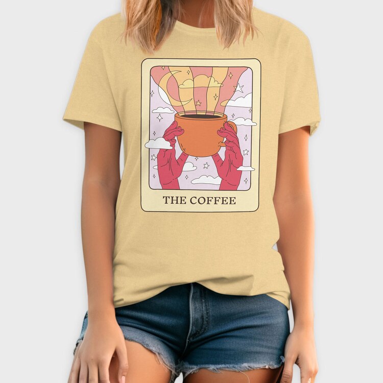The Coffee Tarot Card, Tricou Barbati (Unisex)