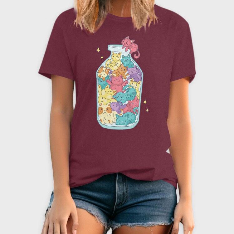 Cats Bottle, Tricou Barbati (Unisex)