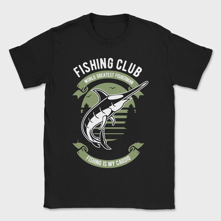 Fishing Cardio Marlin, Tricou Barbati (Unisex)