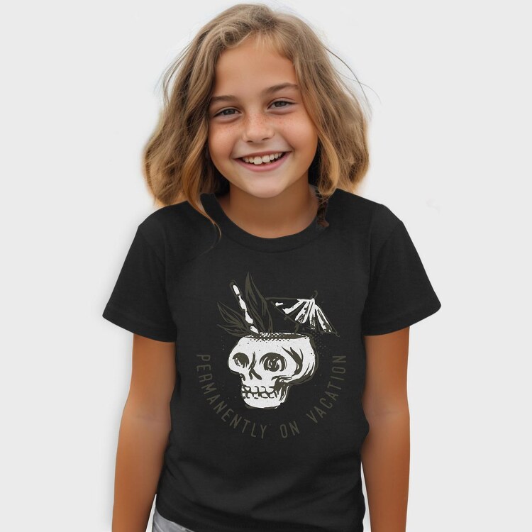 Summer Vacation Skull, Tricou Copii