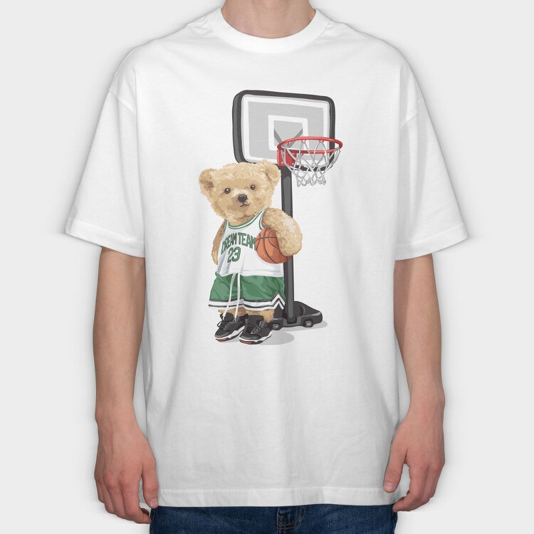 Dream Team Bear, Tricou Oversize Barbati (Unisex)