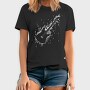 Electric Guitar Formed by Notes and Signs, Tricou Barbati (Unisex)
