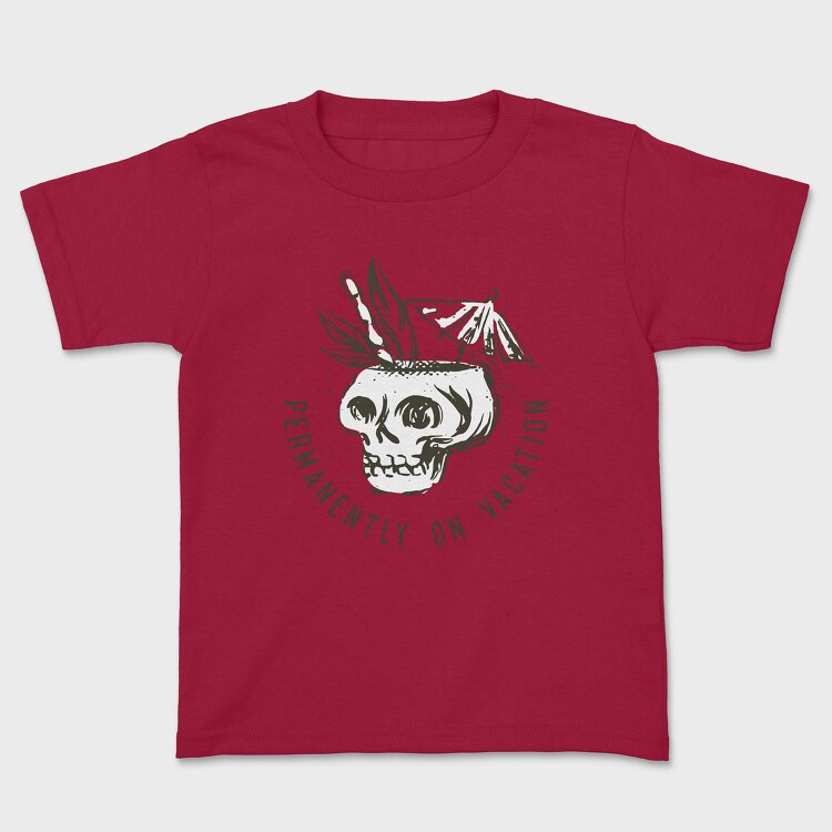 Summer Vacation Skull, Tricou Copii
