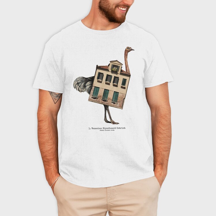 House Animal Ostrich, Tricou Barbati (Unisex)