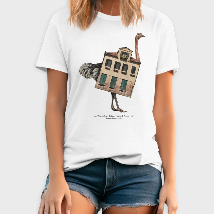 House Animal Ostrich, Tricou Barbati (Unisex)