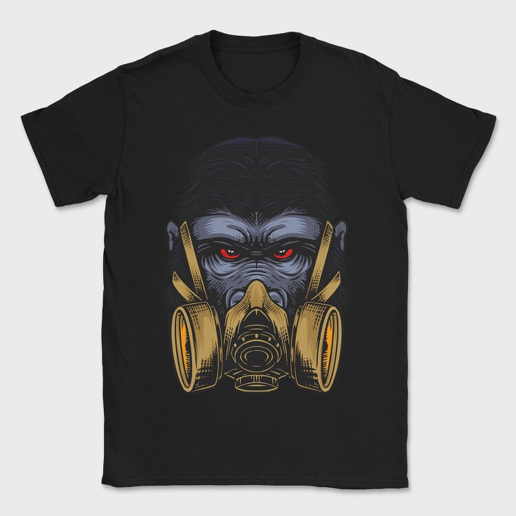 Gas Mask Gorilla, Tricou Barbati (Unisex)