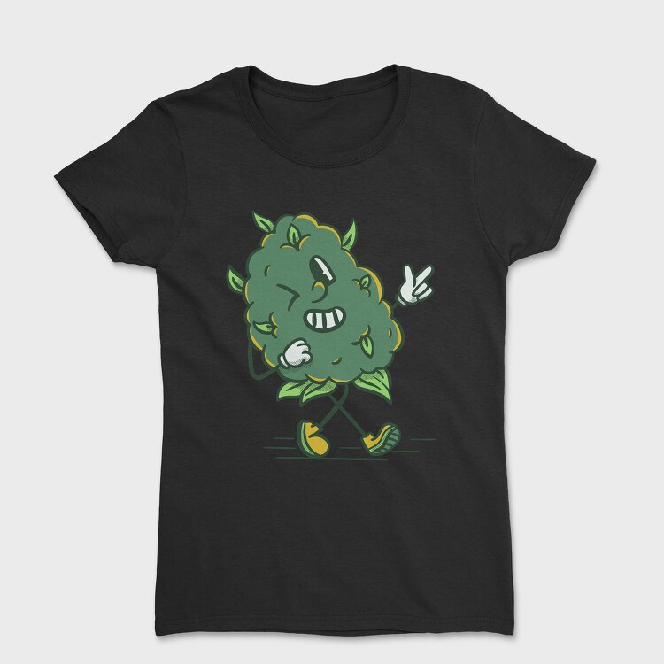 Cannabis Buddy Cartoon, Tricou Femei
