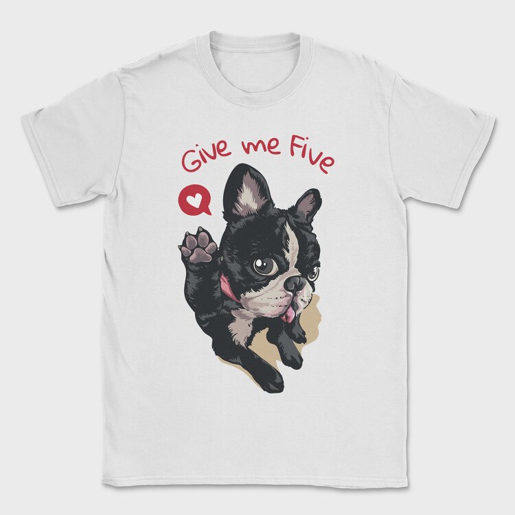 Frenchie Five Love, Tricou Barbati (Unisex)