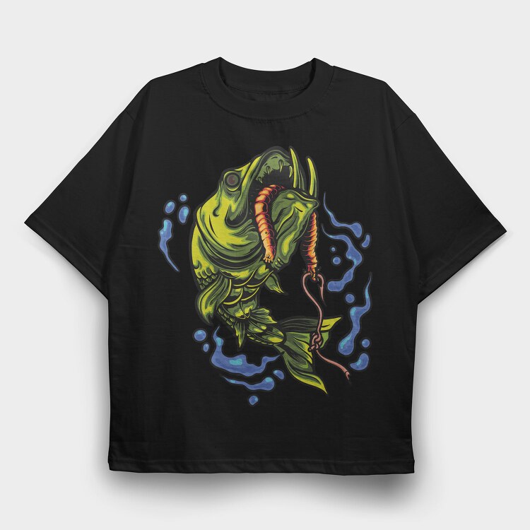 Fishy Splash, Tricou Oversize Barbati (Unisex)